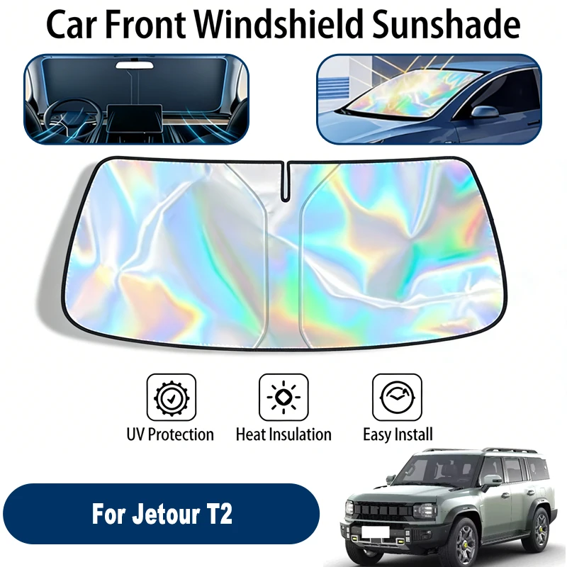 Car Windshield Sun Shade UV Reflective Sun Visor Protection Cover For Jetour T2 2024-2026
Car Windshield Sun Shade UV Reflective Sun Visor Protection Cover For Jetour T2 2024-2026