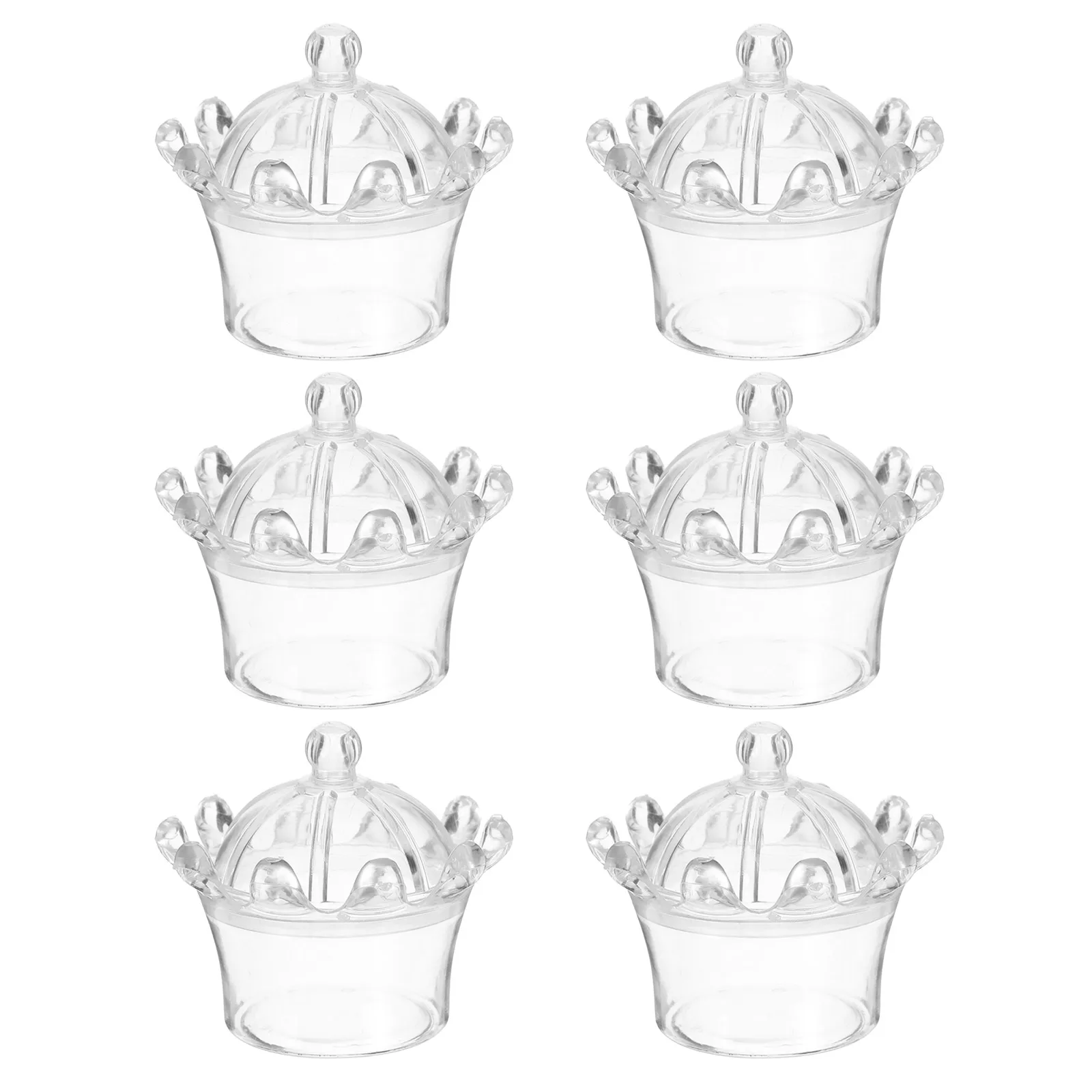 6pcs European Style Candy Boxes Elegant Crown Shaped Wedding Bridal Shower Party Favor Storage Containers Clear Jars
6pcs European Style Candy Boxes Elegant Crown Shaped Wedding Bridal Shower Party Favor Storage Containers Clear Jars