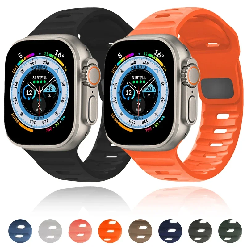 Мягкий силиконовый ремешок для Apple Watch Ultra Band 44 мм 49 мм 45 мм 42 мм 41 мм 42 мм 38 мм спортивный ремешок для часов браслет iwatch Serise 8 7 6 5
Мягкий силиконовый ремешок для Apple Watch Ultra Band 44 мм 49 мм 45 мм 42 мм 41 мм 42 мм 38 мм спортивный ремешок для часов браслет iwatch Serise 8 7 6 5