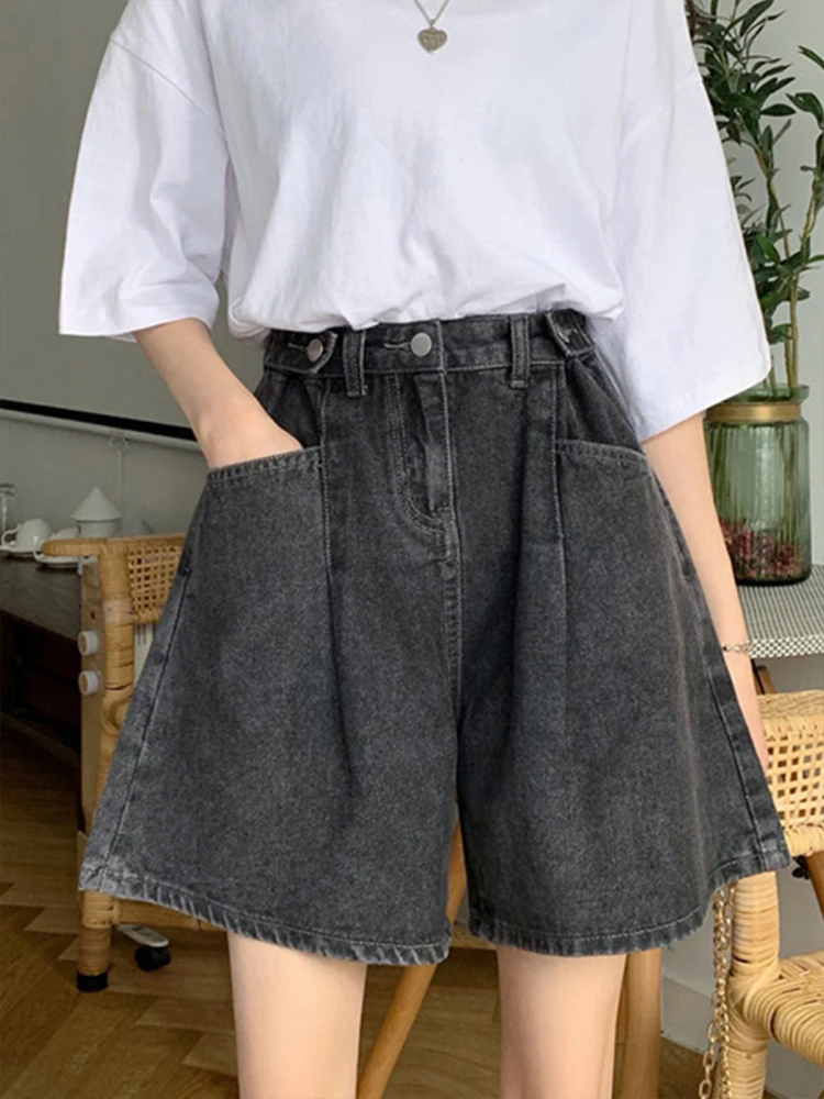 Spring Autumn plus Size Denim orts Women Loose Slimming Wide Leg Hot Pants High Waist Five-Quarter Length Ladies Jeans
Spring Autumn plus Size Denim orts Women Loose Slimming Wide Leg Hot Pants High Waist Five-Quarter Length Ladies Jeans