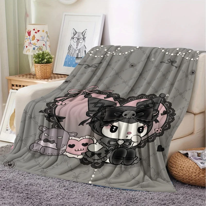 Популярное фланелевое одеяло Sanrio Kawaii Kuromi для детей и взрослых, мягкое и теплое постельное белье для кровати, дивана, уличное дорожное одеяло
Популярное фланелевое одеяло Sanrio Kawaii Kuromi для детей и взрослых, мягкое и теплое постельное белье для кровати, дивана, уличное дорожное одеяло