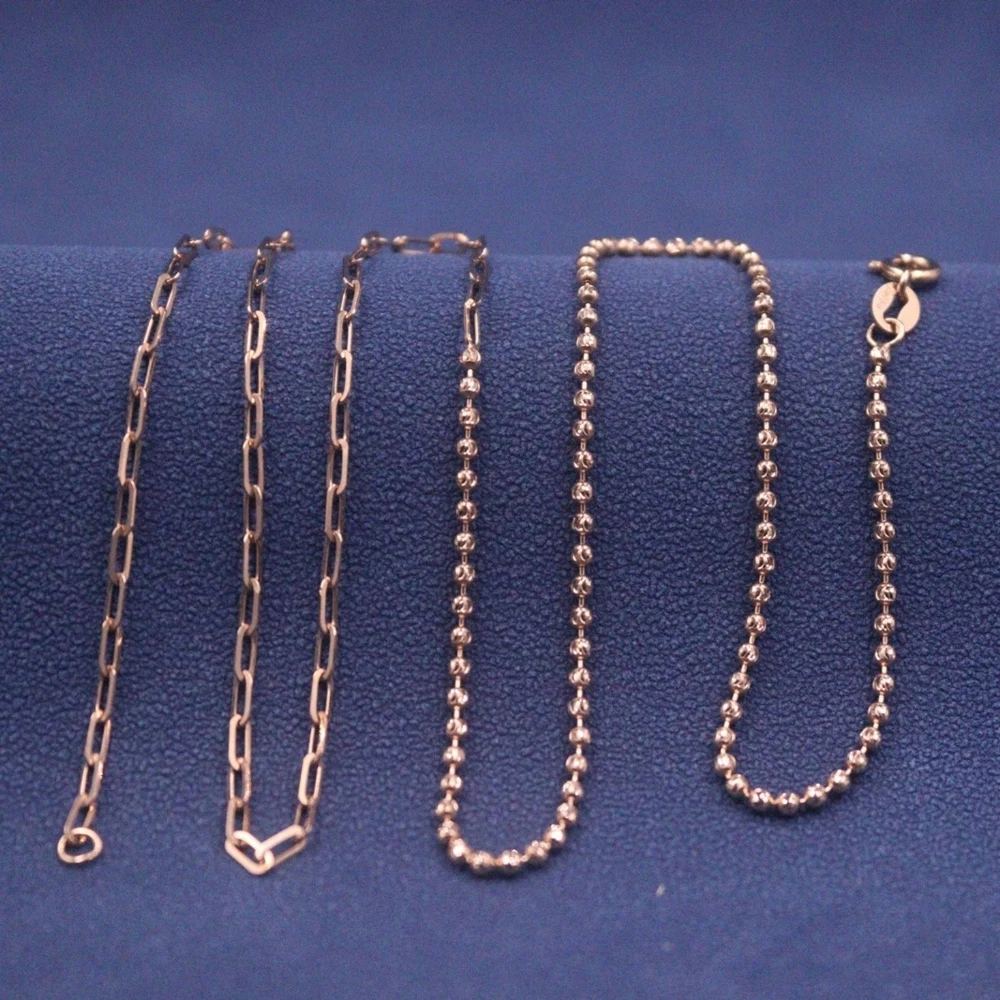 Real Pure 18K Rose Gold Chain Women Carved Beads Square Wide O Link Necklace 3.7-3.9g
Real Pure 18K Rose Gold Chain Women Carved Beads Square Wide O Link Necklace 3.7-3.9g