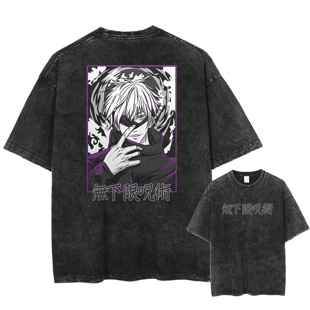 Men Streetwear Vintage Washed Black Tshirts Anime Graphic Print Casual T-Shirt Unisex Summer Short Sleeve Cotton Tees
Men Streetwear Vintage Washed Black Tshirts Anime Graphic Print Casual T-Shirt Unisex Summer Short Sleeve Cotton Tees