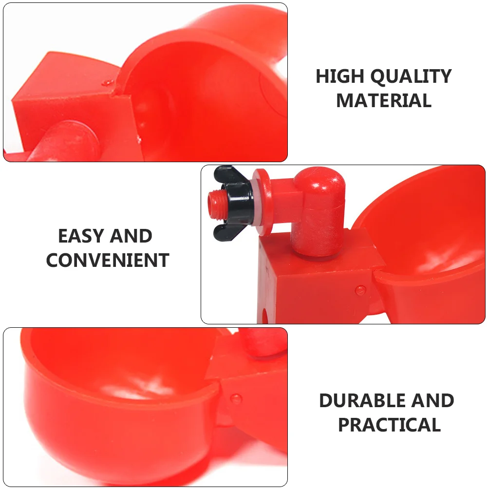 2Pcs Poultry Water Container Automatic Chicken Drinking Bowl Simple Design Space-Saving Plastic Feeder for Chickens Quails
2Pcs Poultry Water Container Automatic Chicken Drinking Bowl Simple Design Space-Saving Plastic Feeder for Chickens Quails