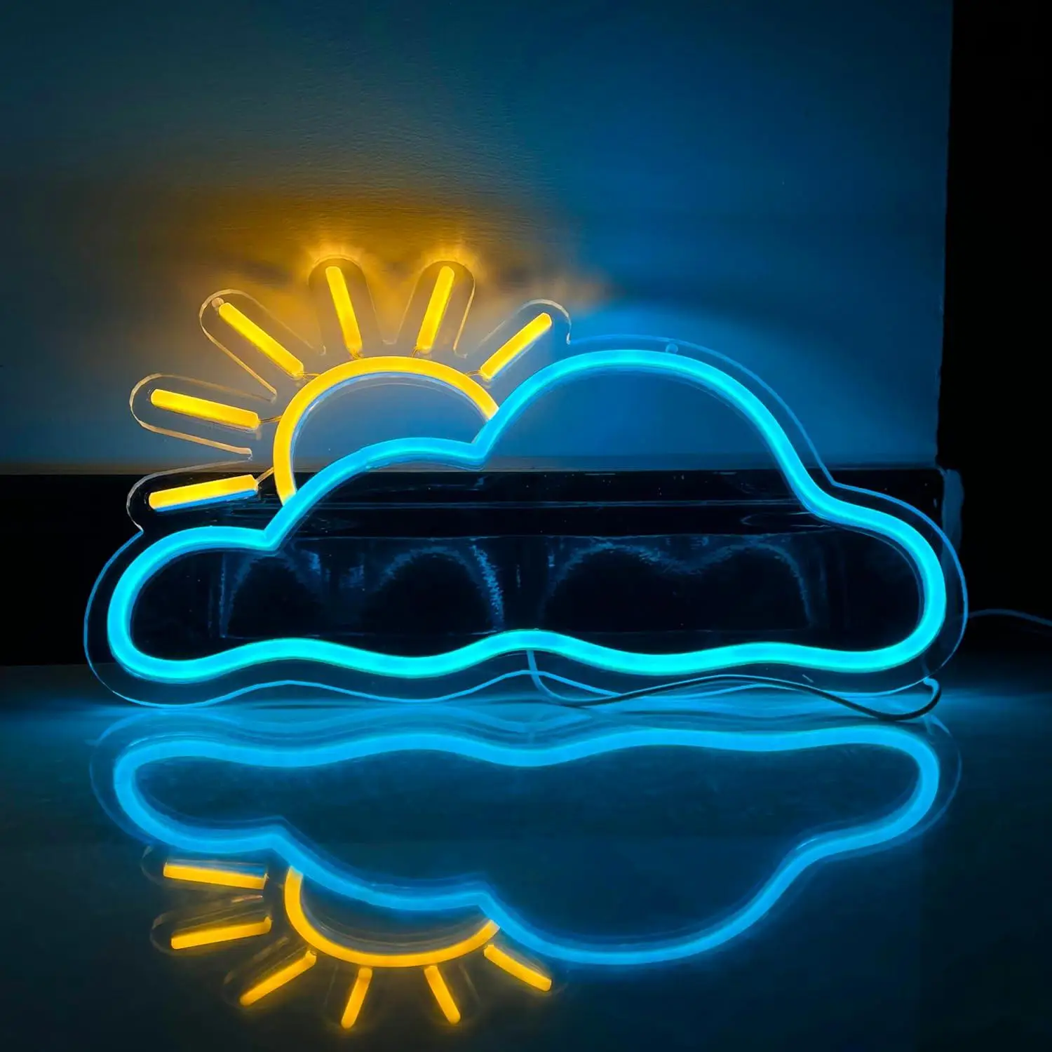 Sun Cloud Neon Sign USB Dimmable LED Light for Bedroom Game Room Nursery Party Aesthetic Wall Decor Gifts for Kids Night Light
Sun Cloud Neon Sign USB Dimmable LED Light for Bedroom Game Room Nursery Party Aesthetic Wall Decor Gifts for Kids Night Light