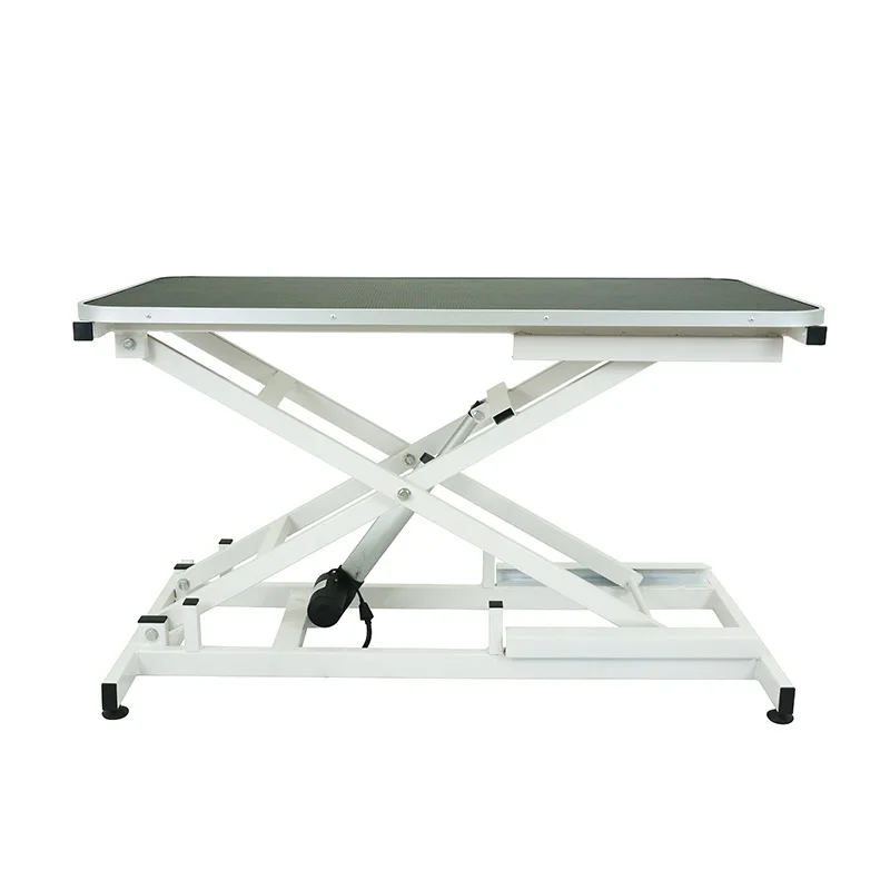 Electric lift pet grooming table cat and dog bathing grooming grooming table non-slip waterproof easy to clean PVC table top
Electric lift pet grooming table cat and dog bathing grooming grooming table non-slip waterproof easy to clean PVC table top