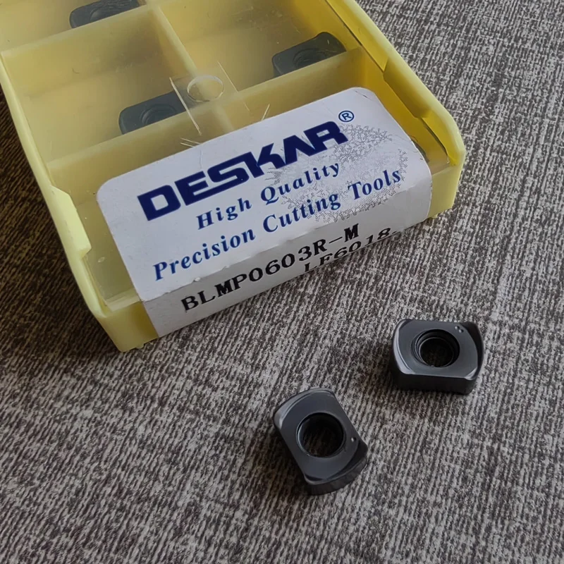 DESKAR BLMP BLMP0603R-M BLMP0904R-M LF6018 LF6028 CNC Tools double-sided 4 cutting edges Carbide high feed Milling Inserts
DESKAR BLMP BLMP0603R-M BLMP0904R-M LF6018 LF6028 CNC Tools double-sided 4 cutting edges Carbide high feed Milling Inserts
