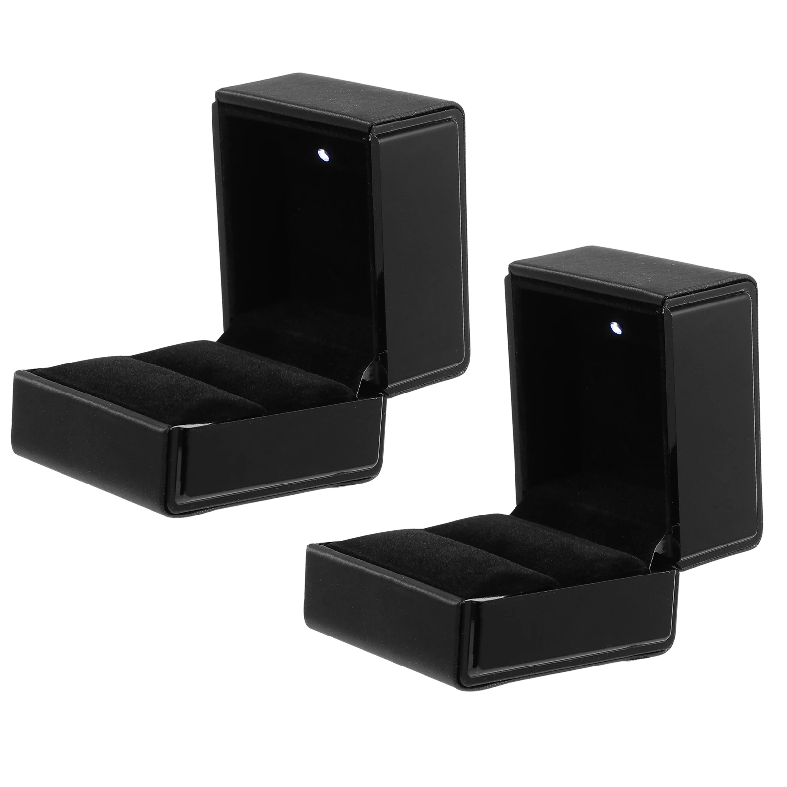 2 Pcs LED Ring Box Mini Jewelry Storage Case Heart Hoop Earrings Holder Wedding Velvet Lining Bright Light Source Protective
2 Pcs LED Ring Box Mini Jewelry Storage Case Heart Hoop Earrings Holder Wedding Velvet Lining Bright Light Source Protective