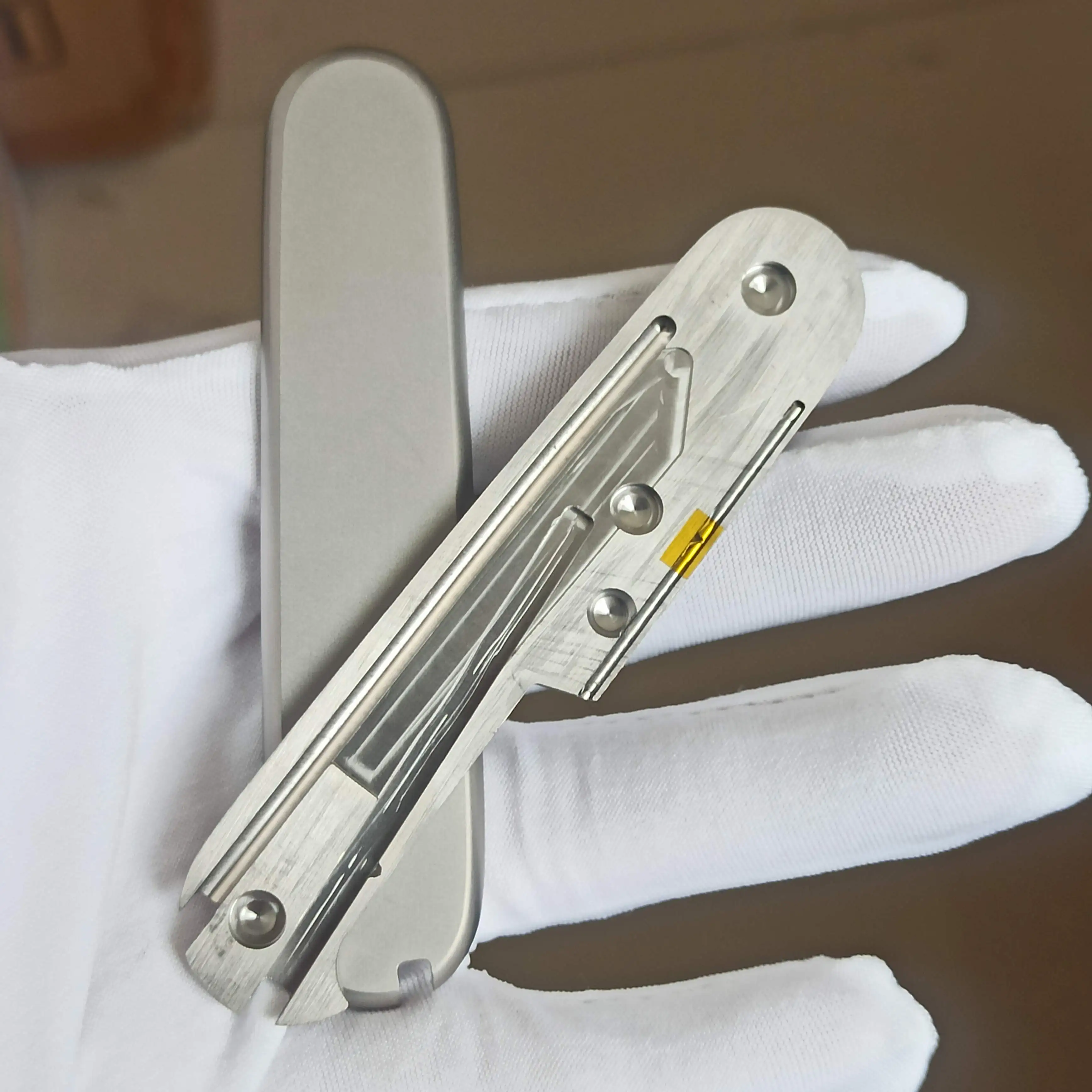1 Pair Custom Made DIY Full Function Version TC4 Handle Scales for 91mm Victorinox Swiss Army Knife Full function version
1 Pair Custom Made DIY Full Function Version TC4 Handle Scales for 91mm Victorinox Swiss Army Knife Full function version