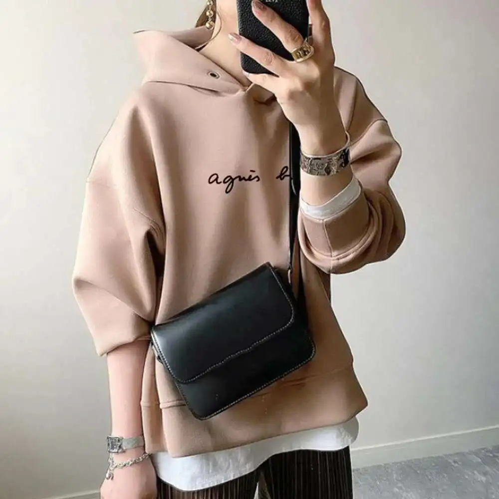 Fashion Ladies Sport Style Hoodies Casual Tops Women's Sweatshirt Hooded Letter Print Loose Long Sleeve Pullover Korean Japanese
Fashion Ladies Sport Style Hoodies Casual Tops Women's Sweatshirt Hooded Letter Print Loose Long Sleeve Pullover Korean Japanese
