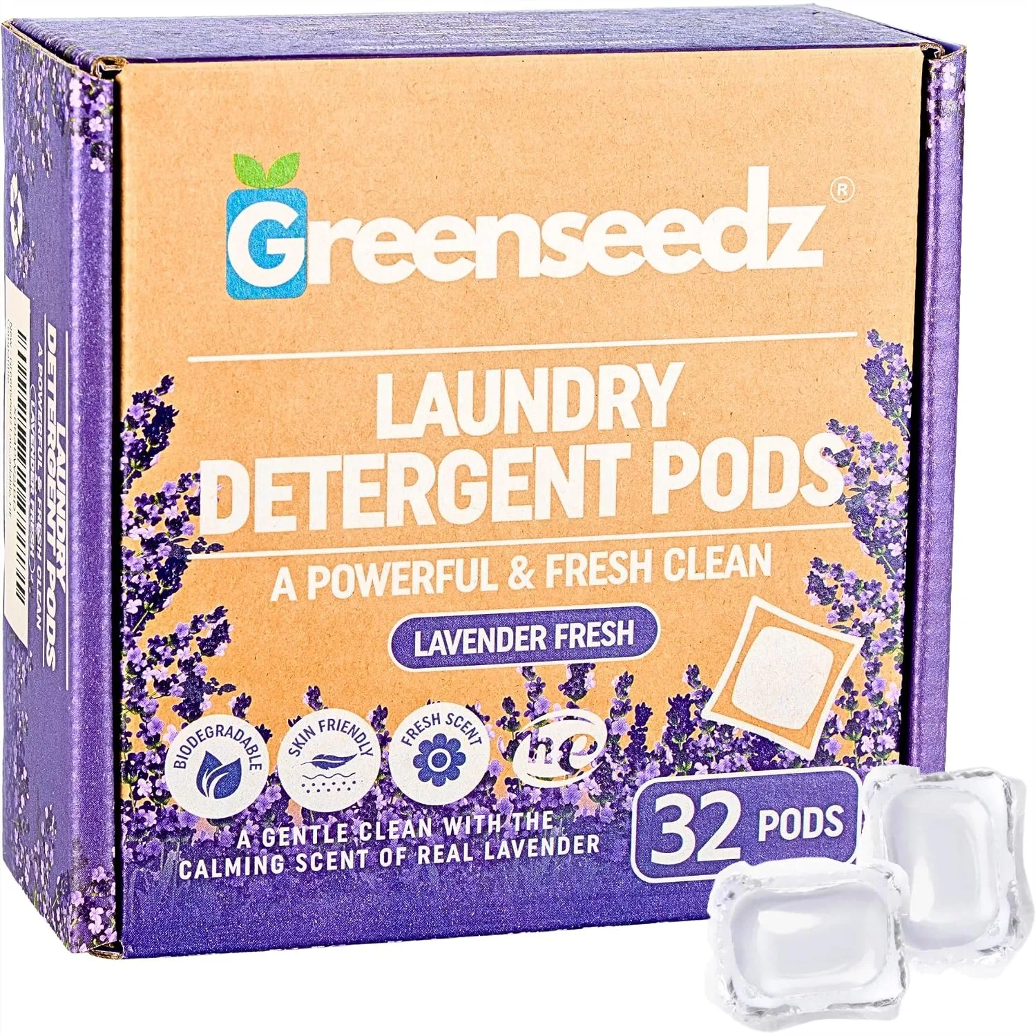 Laundry Pods with Fresh Lavender Scent, 32 Pacs, Powerful Clean for All Machines
Laundry Pods with Fresh Lavender Scent, 32 Pacs, Powerful Clean for All Machines