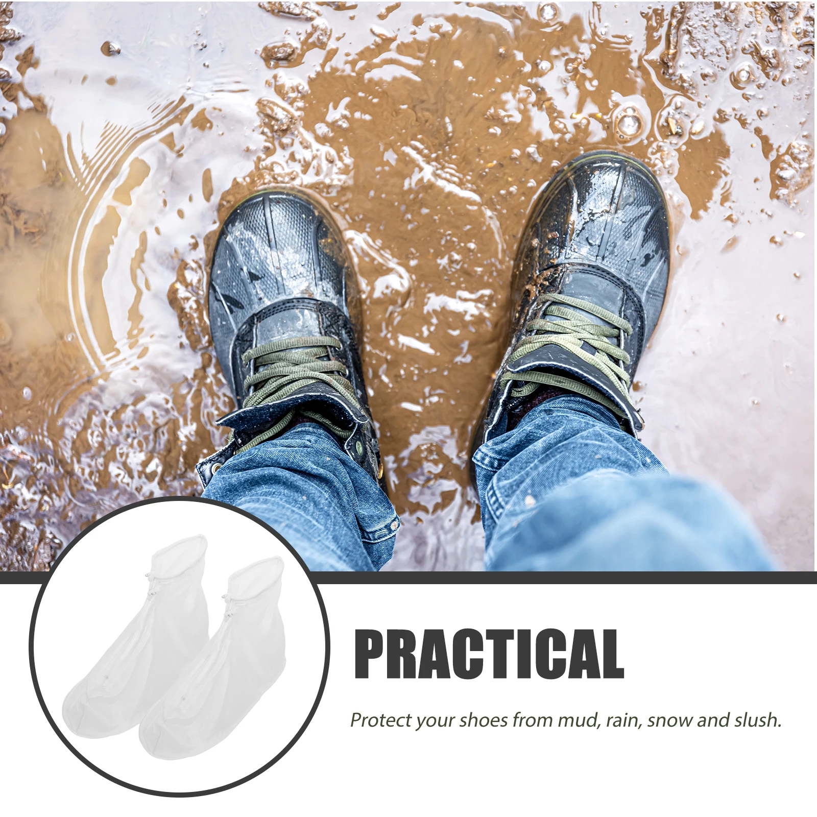2 Pairs Rainproof Shoe Cover Waterproof Overshoes Anti Slip Adult Shoes Protector Dust Proof Silicone Case for Rainy Day Boot
2 Pairs Rainproof Shoe Cover Waterproof Overshoes Anti Slip Adult Shoes Protector Dust Proof Silicone Case for Rainy Day Boot