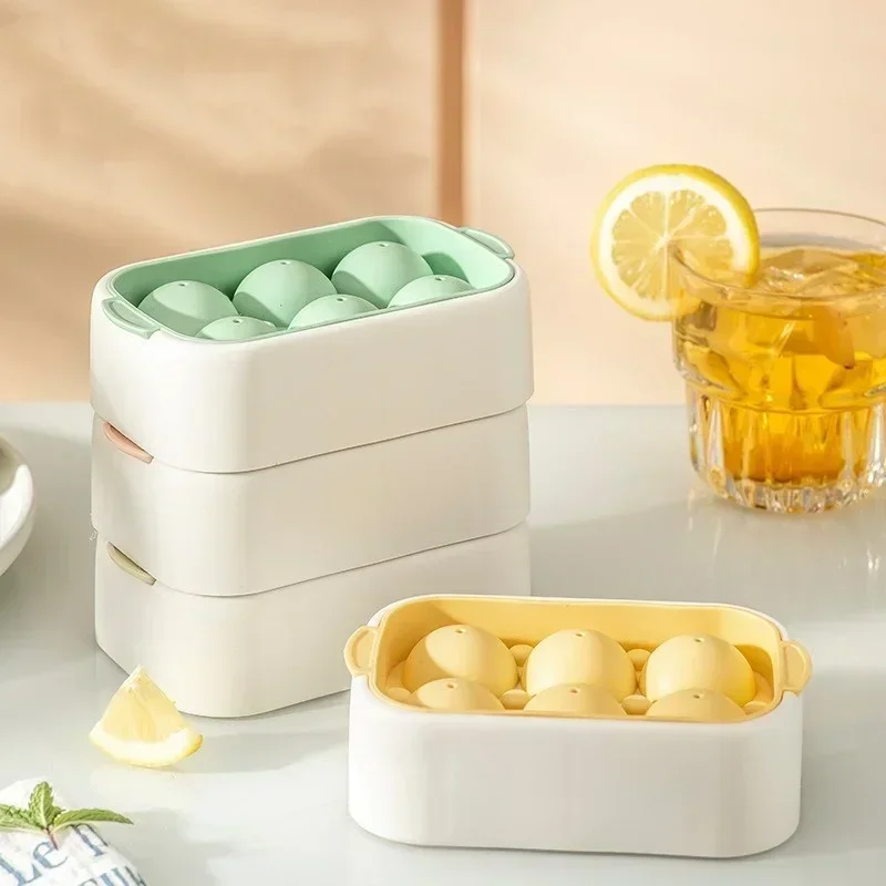 Home 6-cell Round Ice Moulds with Lid Summer Cooling Juice Drink Whiskey Ice Ball Maker Kitchen Gadgets PP Ice mold Tray
Home 6-cell Round Ice Moulds with Lid Summer Cooling Juice Drink Whiskey Ice Ball Maker Kitchen Gadgets PP Ice mold Tray