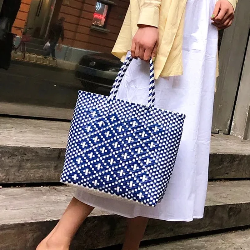 Fashion Vegetable Basket Bag Leisure Travel Vacation Large Capacity Shoulder Handbag Handmade Woven Tote Bag
Fashion Vegetable Basket Bag Leisure Travel Vacation Large Capacity Shoulder Handbag Handmade Woven Tote Bag
