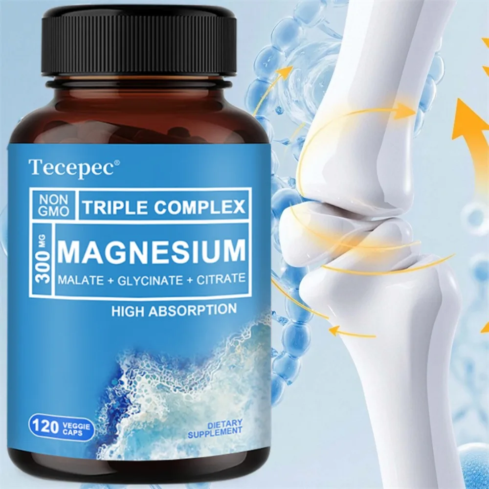 Magnesium Complex Capsules - Bone, Muscle & Heart Health Supplement, Sleep Support, Muscle Relaxation, Stress & Anxiety Relief
Magnesium Complex Capsules - Bone, Muscle & Heart Health Supplement, Sleep Support, Muscle Relaxation, Stress & Anxiety Relief