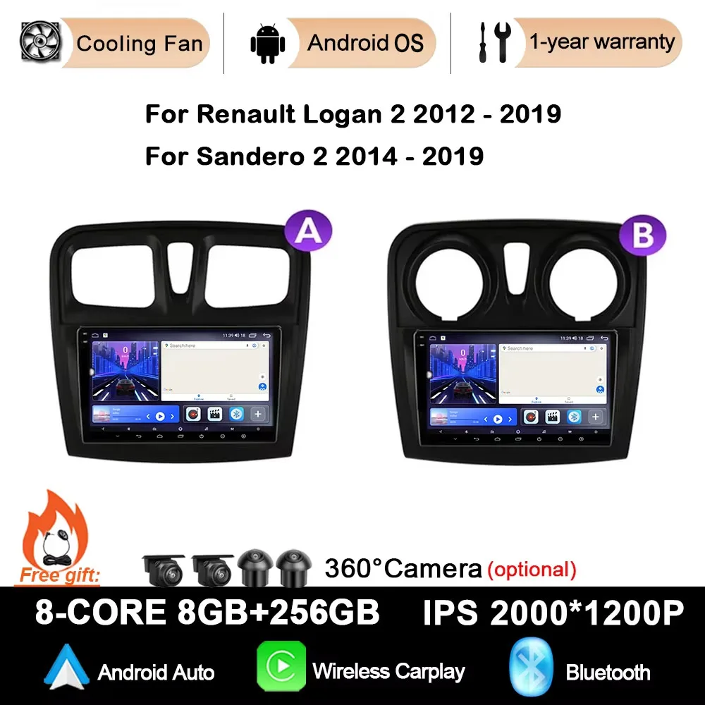 Для Renault Logan 2 2012-2019 Для Sandero 2 2014-2019 Android 14 Audio Carplay Автомобильный радиоприемник Мультимедийный плеер Навигация GPS
Для Renault Logan 2 2012-2019 Для Sandero 2 2014-2019 Android 14 Audio Carplay Автомобильный радиоприемник Мультимедийный плеер Навигация GPS