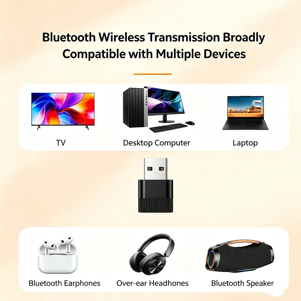 KEBIDUMEI Bluetooth 6.0 Adapter for PC USB Bluetooth 5.4 5.3 Dongle Receiver for Speaker Mouse Keyboard Audio USB Transmitter
KEBIDUMEI Bluetooth 6.0 Adapter for PC USB Bluetooth 5.4 5.3 Dongle Receiver for Speaker Mouse Keyboard Audio USB Transmitter