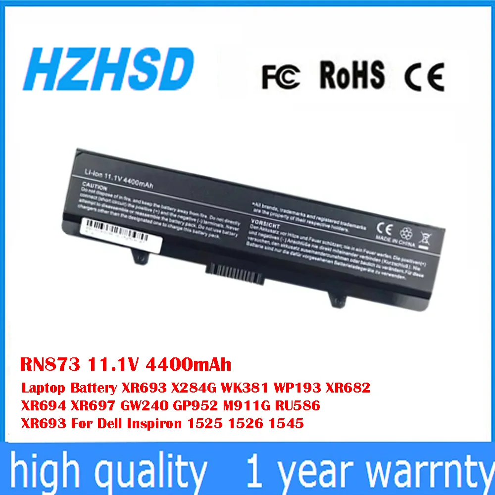 RN873 11.1V 4400mAh Laptop Battery XR693 X284G WK381 WP193 XR682 XR694 XR697 GW240 GP952 M911G RU586 XR693 For Dell Inspiron
RN873 11.1V 4400mAh Laptop Battery XR693 X284G WK381 WP193 XR682 XR694 XR697 GW240 GP952 M911G RU586 XR693 For Dell Inspiron