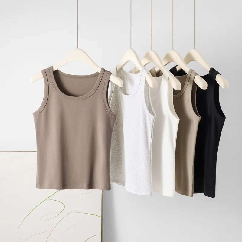 2025 Summer Spandex Vest Women Solid Color Slim Fit Sleeveless Cute Corset Top women clothing
2025 Summer Spandex Vest Women Solid Color Slim Fit Sleeveless Cute Corset Top women clothing
