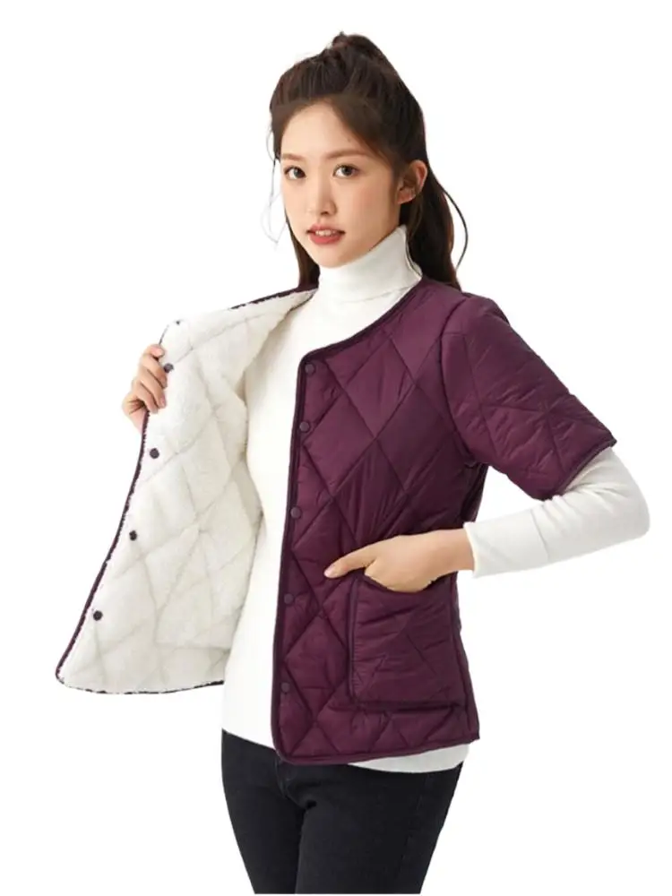 Fashion Harajuku Streetwear Warm Short Sleeve Jacket M-4XL Casual Solid Winter High-quality Women's Keep Warm Jacket
Fashion Harajuku Streetwear Warm Short Sleeve Jacket M-4XL Casual Solid Winter High-quality Women's Keep Warm Jacket