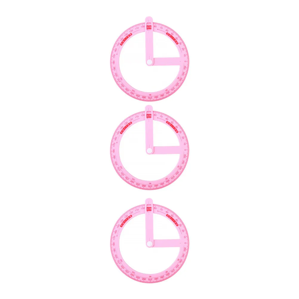 3Pcs Sliding Protractor Plastic 360 Degree Angle Teaching Aids for Students Teachers School Supplies Math Learning Tool
3Pcs Sliding Protractor Plastic 360 Degree Angle Teaching Aids for Students Teachers School Supplies Math Learning Tool