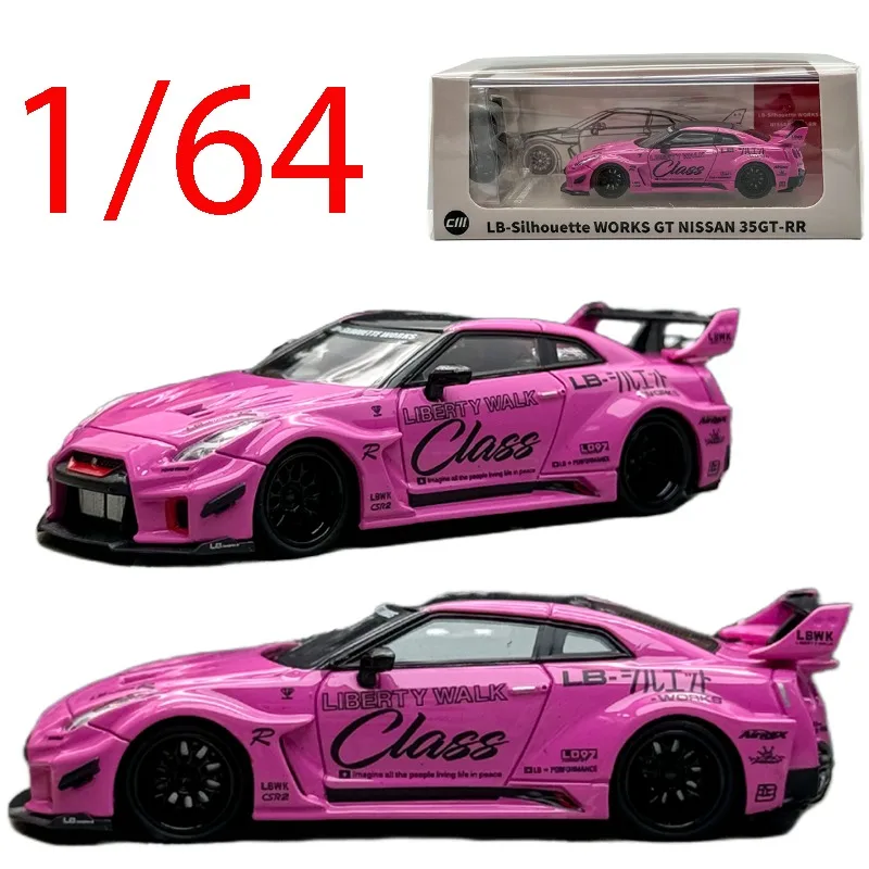 CM литая под давлением модель автомобиля Nissan из сплава в масштабе 1/64 Nissan LBWK, широкий корпус GT-R R35 с ступицей колеса, модель игрового транспортного средства, коллекционная модель 
CM литая под давлением модель автомобиля Nissan из сплава в масштабе 1/64 Nissan LBWK, широкий корпус GT-R R35 с ступицей колеса, модель игрового транспортного средства, коллекционная модель