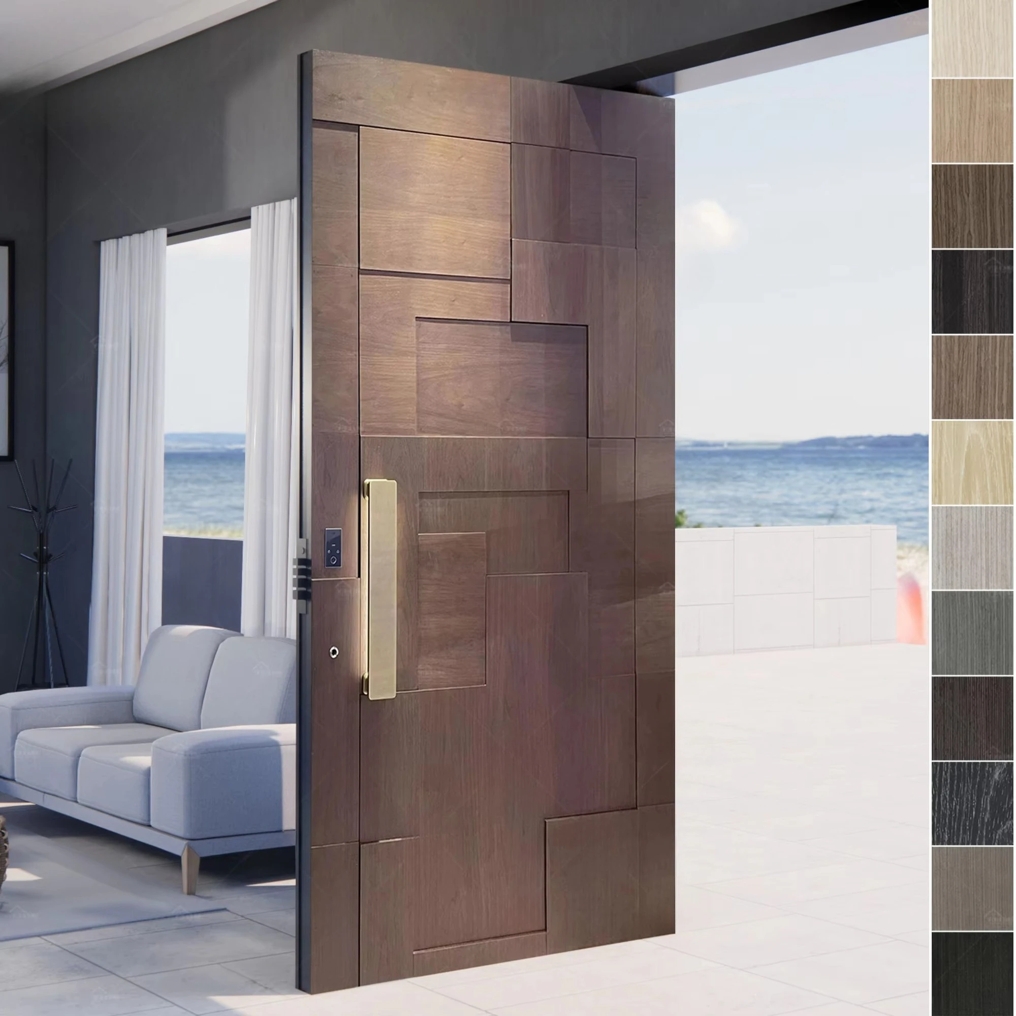 Современный деревянный вход в американском стиле, основные входные деревянные двери, передние двери для домов, виллы, современная внешняя главная поворотная дверь
Современный деревянный вход в американском стиле, основные входные деревянные двери, передние двери для домов, виллы, современная внешняя главная поворотная дверь