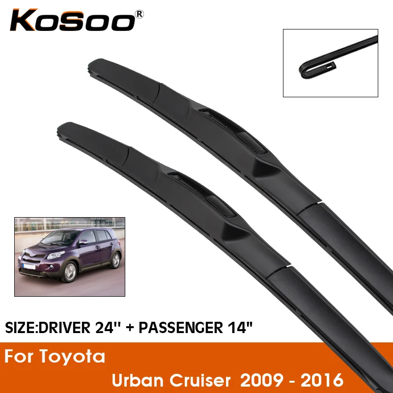 Car Wiper Blade For Toyota Urban Cruiser 2009-2016 Windshield Rubber Silicon Refill Front Window Wiper 24"+14" Auto Accessories
Car Wiper Blade For Toyota Urban Cruiser 2009-2016 Windshield Rubber Silicon Refill Front Window Wiper 24"+14" Auto Accessories