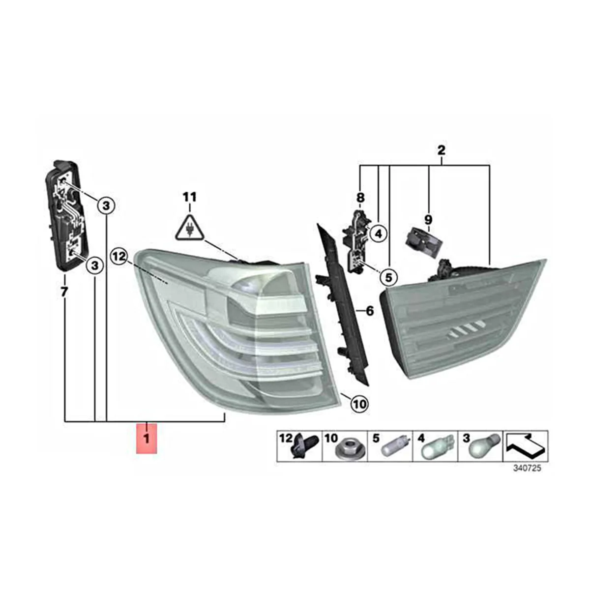 63217217312 Right Rear LED Tail Lamp Trim Bezel Shell Brake Light for BMW X3 F25 2009-2017 Anti-Tailgating Lamp Cover
63217217312 Right Rear LED Tail Lamp Trim Bezel Shell Brake Light for BMW X3 F25 2009-2017 Anti-Tailgating Lamp Cover