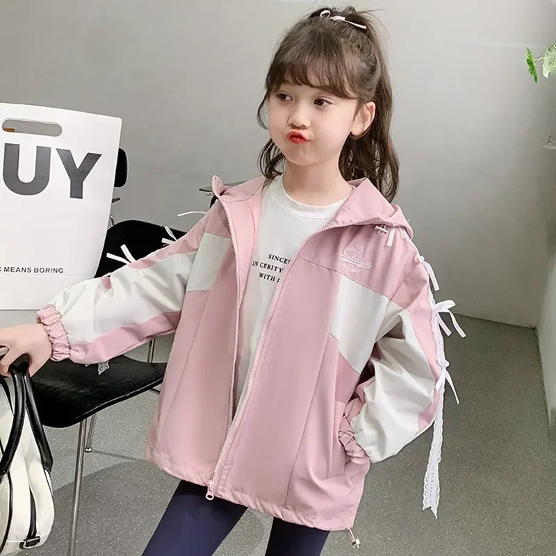 Children's Jacket 2025 Children Coat Spring Autumn New Children Clothing Girls Lace Bow Hoodie Coat Long Sleeve Patchwork Coat
Children's Jacket 2025 Children Coat Spring Autumn New Children Clothing Girls Lace Bow Hoodie Coat Long Sleeve Patchwork Coat