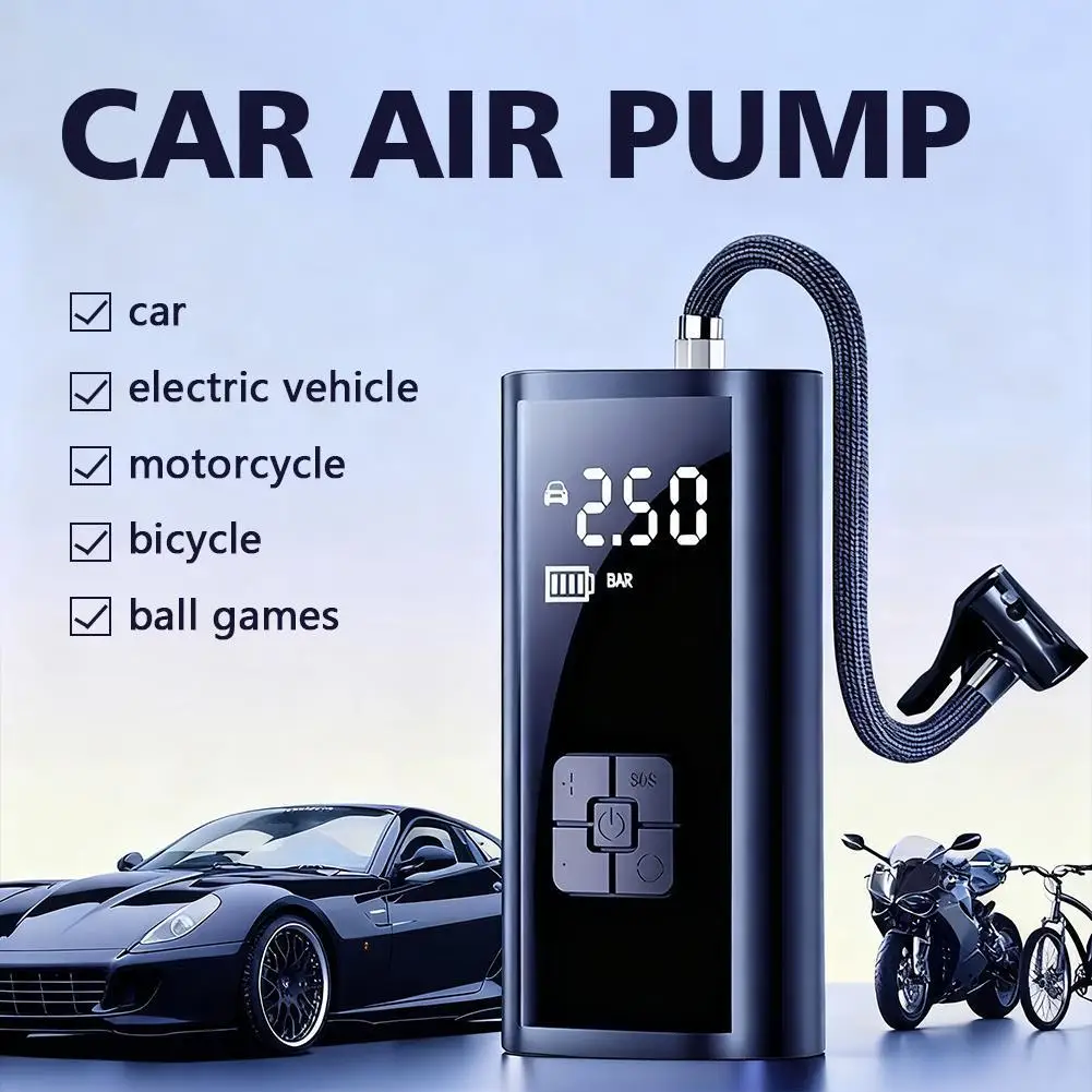 Новый автомобильный электрический воздушный насос, проводной надувной насос для шин, ЖК-дисплей, мотоцикл, велосипедный мяч, портативный надувной компрессор
Новый автомобильный электрический воздушный насос, проводной надувной насос для шин, ЖК-дисплей, мотоцикл, велосипедный мяч, портативный надувной компрессор