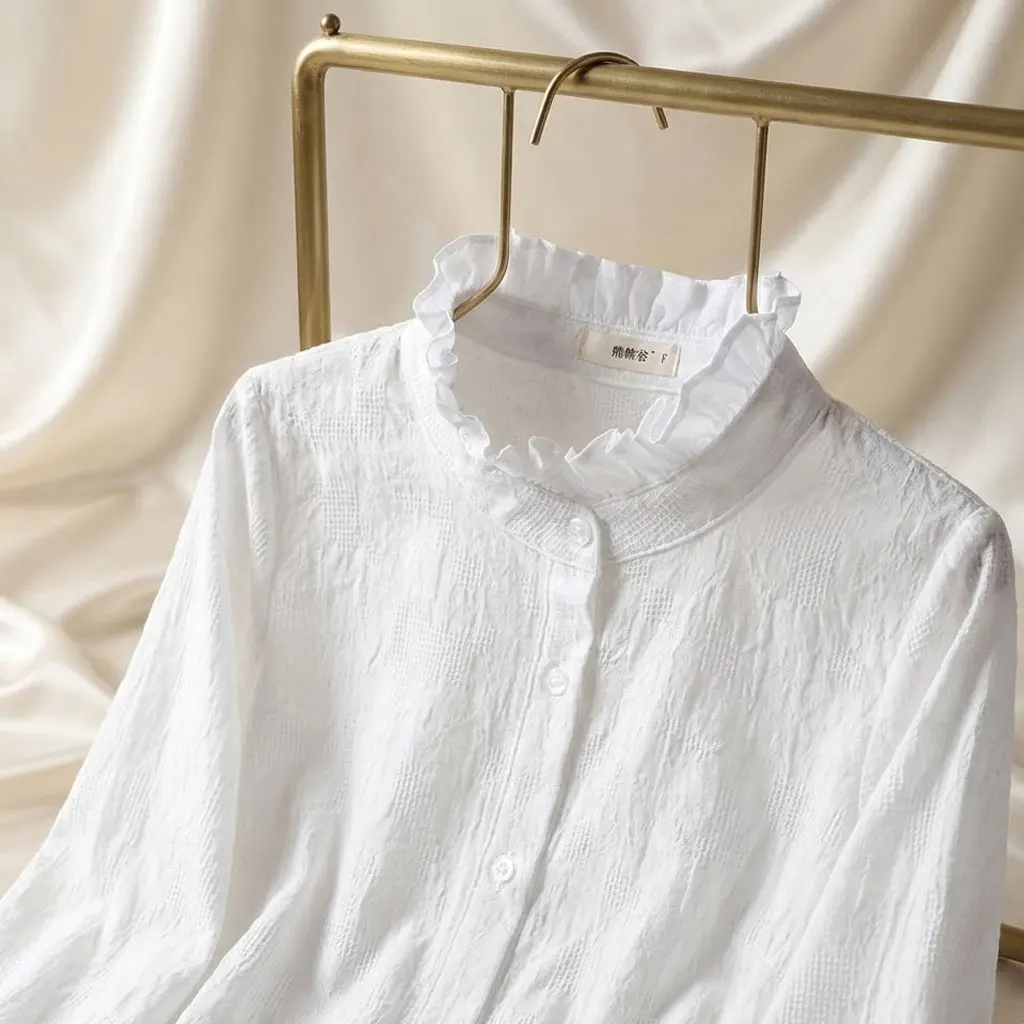 Женский универсальный воротник-стойка с рюшами, искусственный воротник, стильный аксессуар для осенне-зимних свитеров, толстовки и рубашки
Женский универсальный воротник-стойка с рюшами, искусственный воротник, стильный аксессуар для осенне-зимних свитеров, толстовки и рубашки