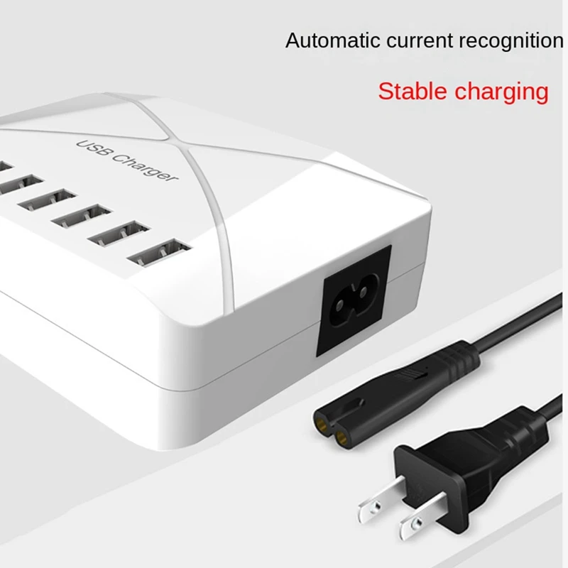 1 PCS 40W USB Multiport Charger Fast Charge Charger Hub 8 Port Fast Charge Charger Charging Desktop Dock Charger US Plug White
1 PCS 40W USB Multiport Charger Fast Charge Charger Hub 8 Port Fast Charge Charger Charging Desktop Dock Charger US Plug White