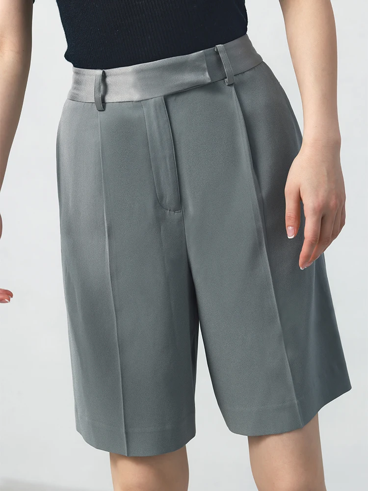 WinnieTang Casual Bermuda Shorts mid High Waist Slimming Five-Quarter Straight Leg Pants Commute Style Pleated Three-acetate ...
WinnieTang Casual Bermuda Shorts mid High Waist Slimming Five-Quarter Straight Leg Pants Commute Style Pleated Three-acetate ...
