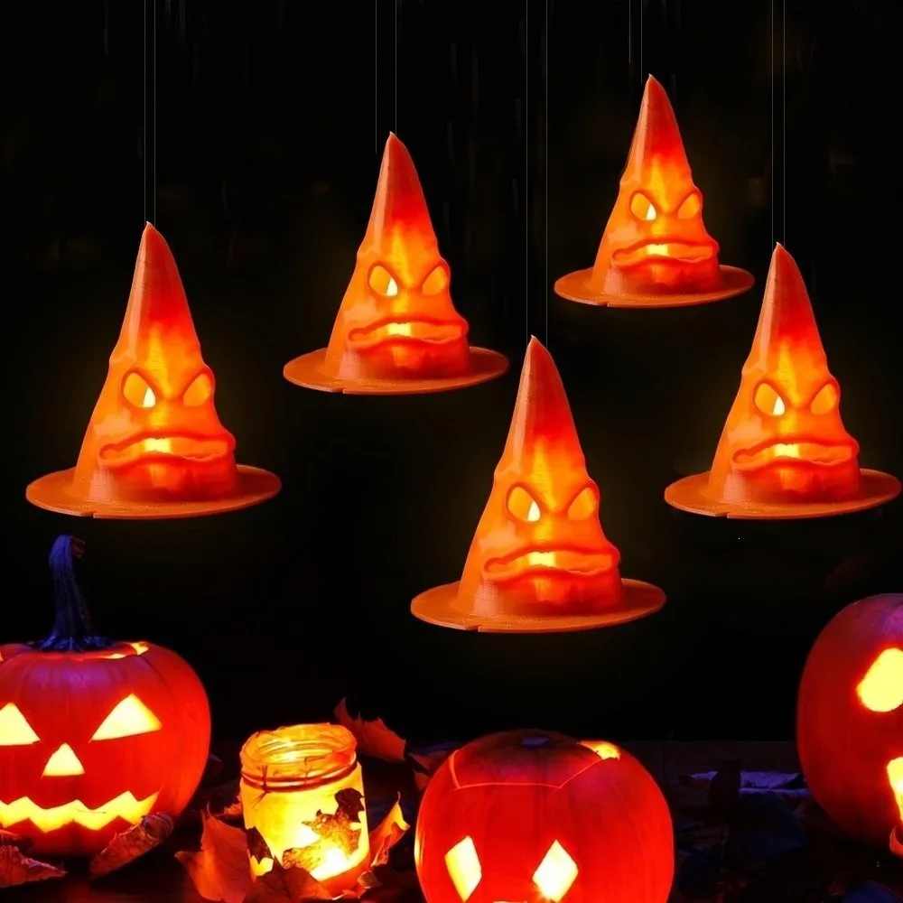 Scary LED Light Up Witch Hat Hanging Light Glowing Dark Spooky Hanging Holiday Decor Light Hollow Out Handmade
Scary LED Light Up Witch Hat Hanging Light Glowing Dark Spooky Hanging Holiday Decor Light Hollow Out Handmade