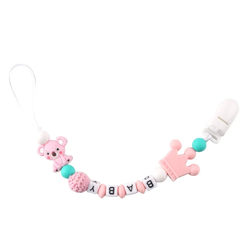 Baby Personalized Name Pacifier Clips Silicone Beads Infant Nipple Soother Chain Dummy Holder Nipple Teething Toys Shower Gift
Baby Personalized Name Pacifier Clips Silicone Beads Infant Nipple Soother Chain Dummy Holder Nipple Teething Toys Shower Gift