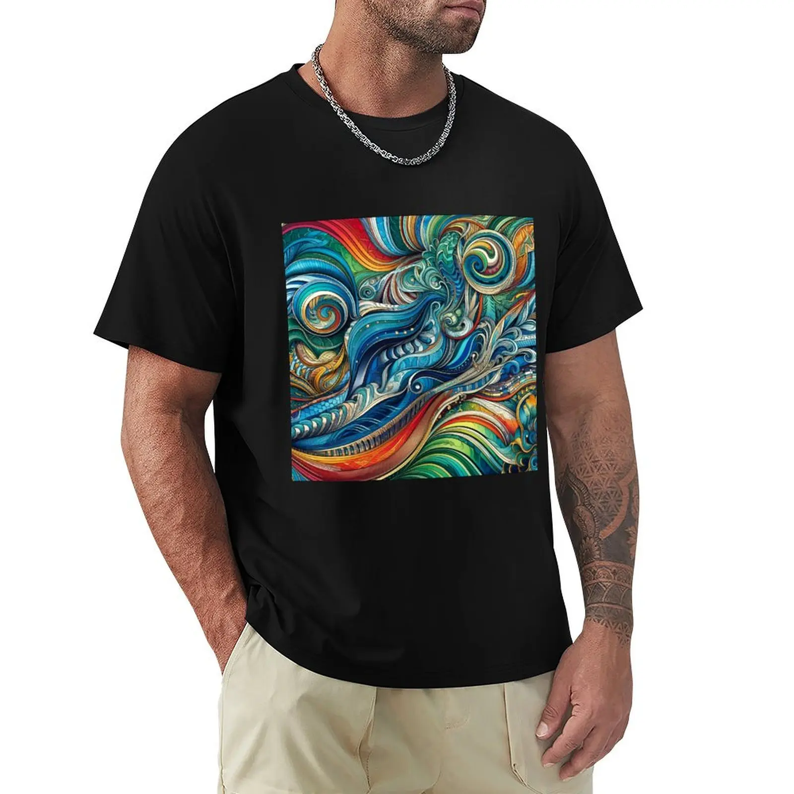 Colorful Ocean Optical Illusion T-Shirt gifts for boyfriend quick-drying topping mens fashion
Colorful Ocean Optical Illusion T-Shirt gifts for boyfriend quick-drying topping mens fashion