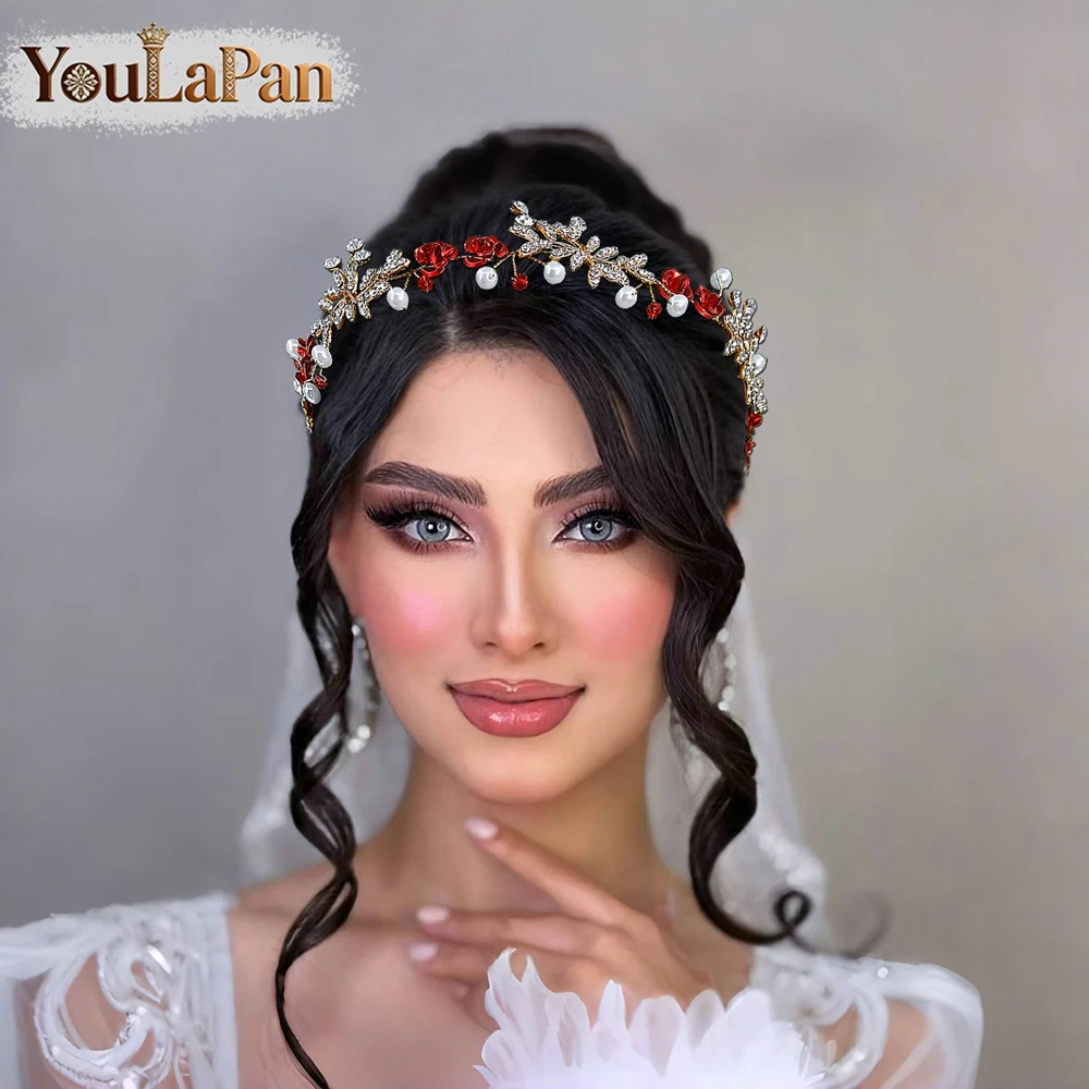 YouLaPan Elegant Gold Color Alloy Leaf Bride Hair Vine Pearl Crystal Women Hair Band Red Color Rose Flower Hair Accessories A364
YouLaPan Elegant Gold Color Alloy Leaf Bride Hair Vine Pearl Crystal Women Hair Band Red Color Rose Flower Hair Accessories A364