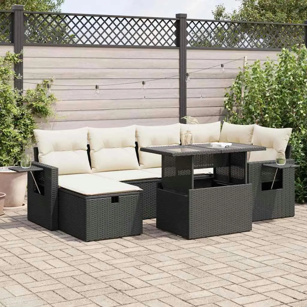 Stylish Black and Cream Garden Sofa Set with Durable Cushions Modern Outdoor Furniture for Patio Lounge
Stylish Black and Cream Garden Sofa Set with Durable Cushions Modern Outdoor Furniture for Patio Lounge