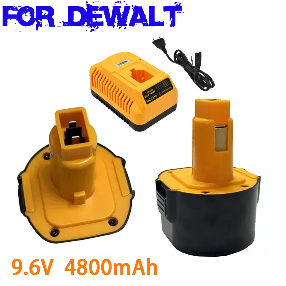 9.6V Ni-MH 9800mAh Replacement Battery Compatible for Dewalt with DE9061 DE9062 DW9061 DW9062 DE9036 DW911 DW921 With charger
9.6V Ni-MH 9800mAh Replacement Battery Compatible for Dewalt with DE9061 DE9062 DW9061 DW9062 DE9036 DW911 DW921 With charger
