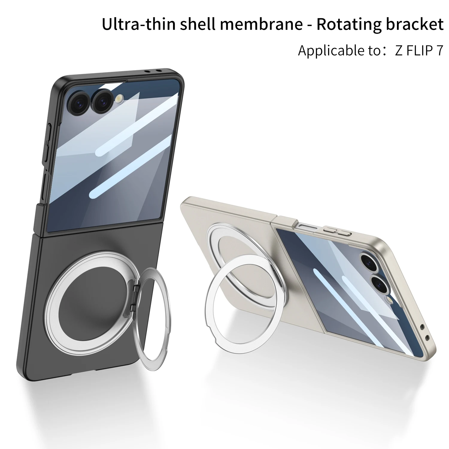 Magnetic Ring holder stand Bracket Case for Samsung Galaxy Z Flip 7 Support wireless charging with Screen Protective Cover
Magnetic Ring holder stand Bracket Case for Samsung Galaxy Z Flip 7 Support wireless charging with Screen Protective Cover