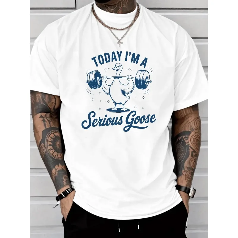 Serious Goose Gym Shirt Funny Workout Tee Men Women Fitness Humor T-Shirt Animal Lifting Gift for Gym Lovers or Casual Wear Look
Serious Goose Gym Shirt Funny Workout Tee Men Women Fitness Humor T-Shirt Animal Lifting Gift for Gym Lovers or Casual Wear Look
