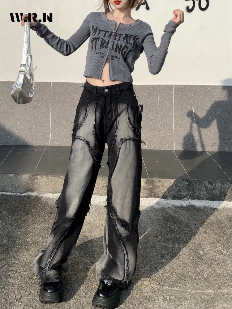 Women's High Waist Jeans Hip-hop Style Fashion Vintage Streetwear Wide Leg Jean 2024 Female Trouser Baggy Denim Pants Y2K
Women's High Waist Jeans Hip-hop Style Fashion Vintage Streetwear Wide Leg Jean 2024 Female Trouser Baggy Denim Pants Y2K
