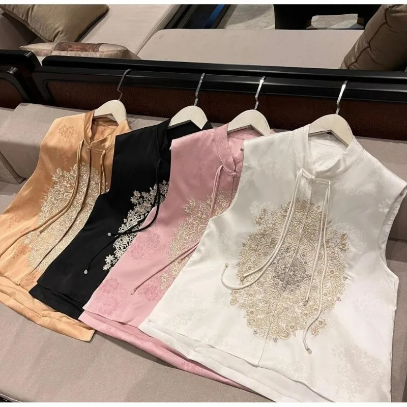 Spring and Autumn New Chinese Style Embroidered Vest Fashionable Retro Versatile Show Thin and High End Sense Vest Personality
Spring and Autumn New Chinese Style Embroidered Vest Fashionable Retro Versatile Show Thin and High End Sense Vest Personality