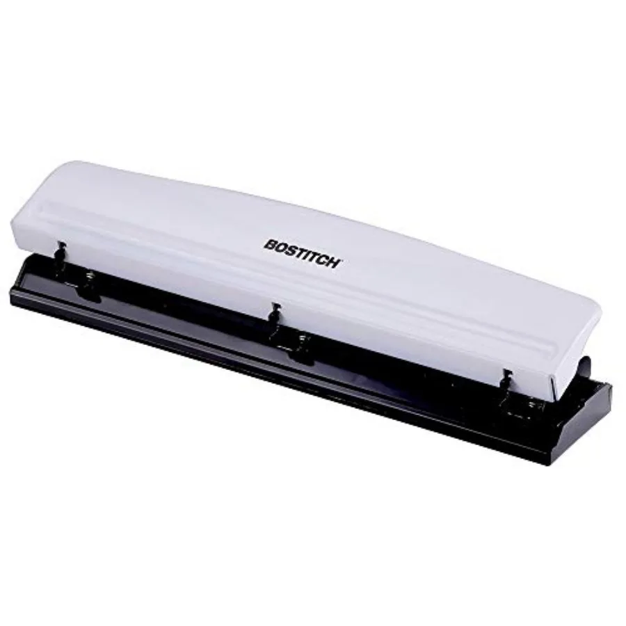 Office Premium 3 Hole Punch, Capacity, Metal, Rubber Base, Easy-Clean Tray, White KT-HP12-WHITE
Office Premium 3 Hole Punch, Capacity, Metal, Rubber Base, Easy-Clean Tray, White KT-HP12-WHITE