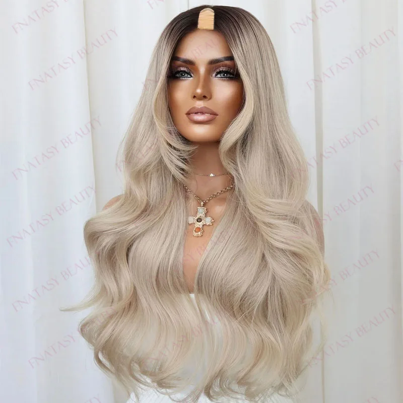 European Hair Easy Wear Brown Roots Loose Wave Ombre Light Blonde 1x4 Size Natural U Part Wig 100% Human Hair Black Women Wigs
European Hair Easy Wear Brown Roots Loose Wave Ombre Light Blonde 1x4 Size Natural U Part Wig 100% Human Hair Black Women Wigs