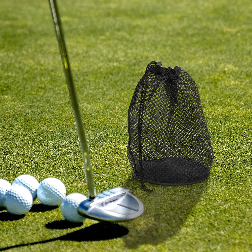 Ball Storage Bag Mesh Black Organizer Accessory Drawstring Bag Breathable Nylon Golf Accessories Storage
Ball Storage Bag Mesh Black Organizer Accessory Drawstring Bag Breathable Nylon Golf Accessories Storage