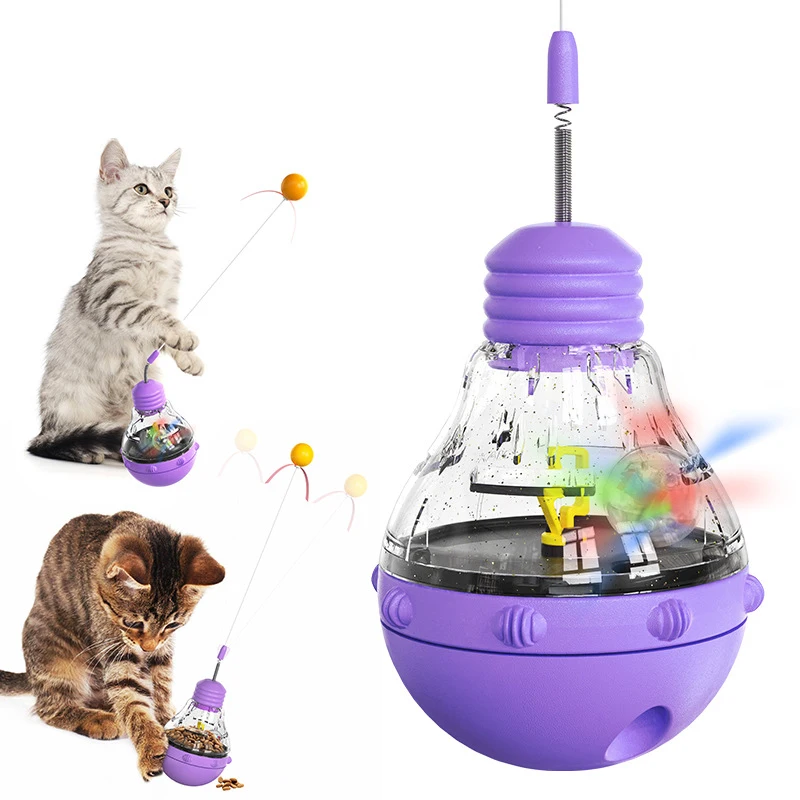 Tumbler Glowing Cat Toy Puzzle Training Cats Leaks Food Ball Kitten Self-entertainment Ping Pong Toys Pet Cat Accessories
Tumbler Glowing Cat Toy Puzzle Training Cats Leaks Food Ball Kitten Self-entertainment Ping Pong Toys Pet Cat Accessories