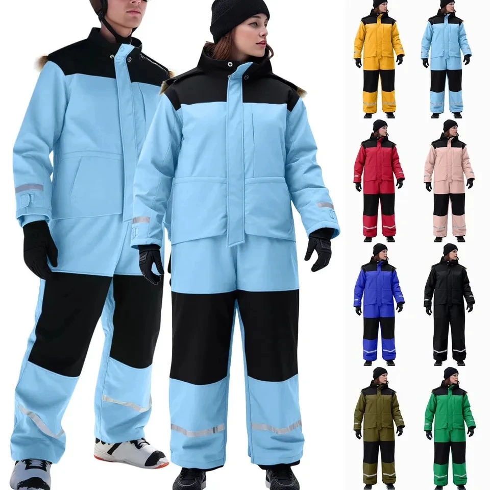 Hooded Ski Wear Men Women Winter Skiing Jumpsuits Windproof Snow Bodysuit Overalls Waterproof Outdoor Sports Snowboard Snowsuit
Hooded Ski Wear Men Women Winter Skiing Jumpsuits Windproof Snow Bodysuit Overalls Waterproof Outdoor Sports Snowboard Snowsuit