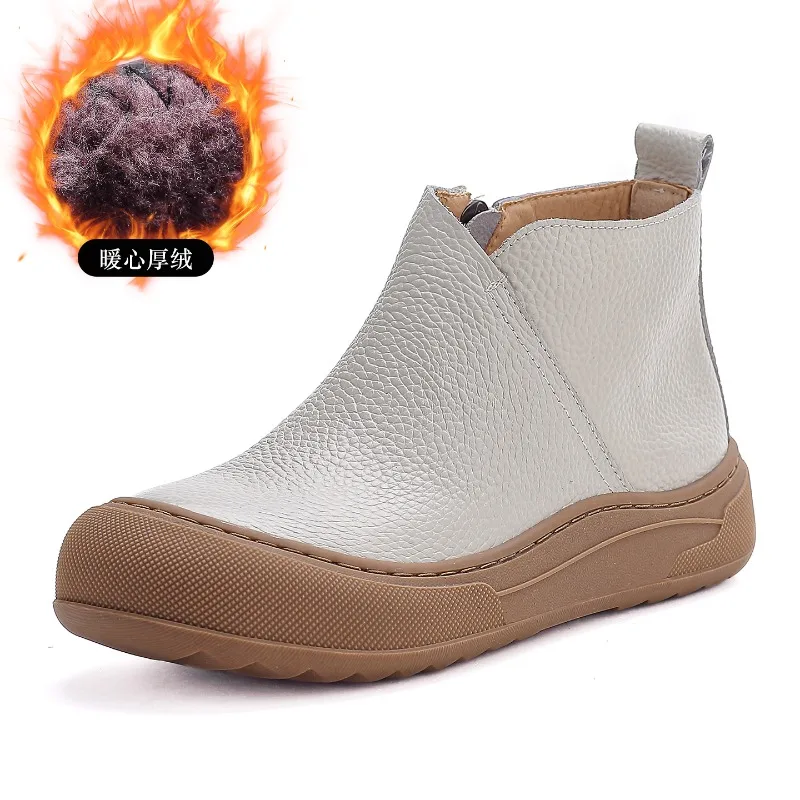 ZXRYXGS Hot Selling New Soft Cowhide with Plush Warm Shoes Snow Boots Flat Thick Sole Winter Boots Women Short Cotton Boots 2025
ZXRYXGS Hot Selling New Soft Cowhide with Plush Warm Shoes Snow Boots Flat Thick Sole Winter Boots Women Short Cotton Boots 2025